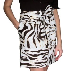 Banana Republic Zebra Print Women's Skirt